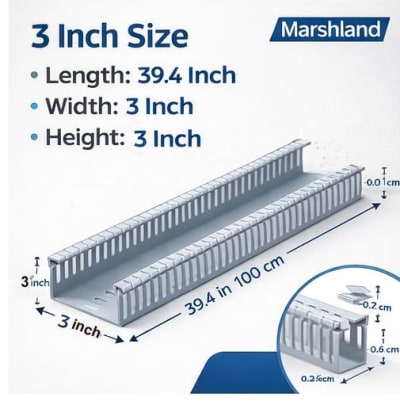 PVC Cable Organiser Trunking (2 meters, 20mm width) — buy on Amazon India