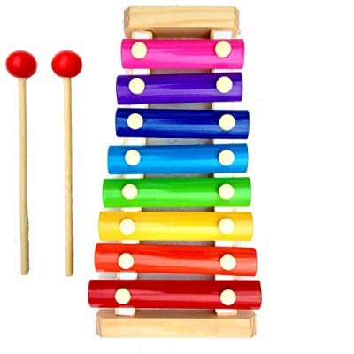 Wooden Mini Xylophone for Babies and Toddlers - Rainbow Keys — buy on Amazon India