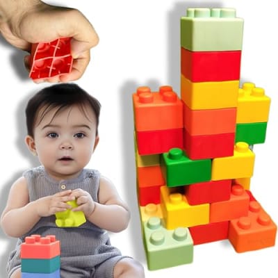LuvLap Textured Soft Building Blocks (Set of 14) — buy on Amazon India