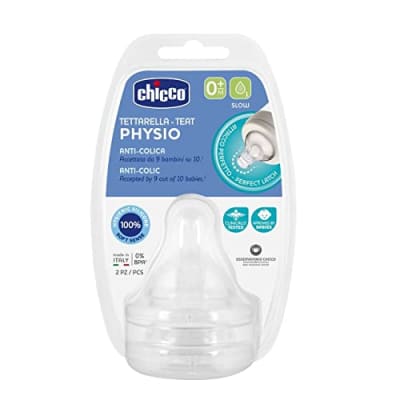 Chicco Slow Flow Silicone Teats (Pack of 2) — buy on Amazon India