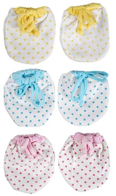 Babyhug Organic Cotton Anti-Scratch Mittens — buy on Amazon India