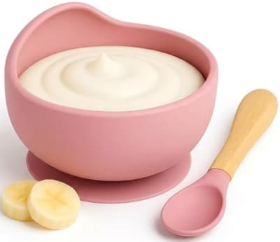 Mee Mee Non-Toxic Soft Silicone Baby Feeding Bowl with Spoon — buy on Amazon India