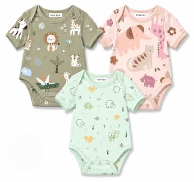 FirstCry Babyoye Cotton-Poly Blend Bodysuit 3-Pack — buy on Amazon India