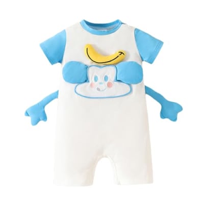 Hopscotch Organic Cotton-Polyester Blend Romper — buy on Amazon India