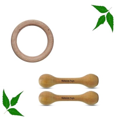 Weaving Tree Natural Wooden Teether Toy (Untreated) — buy on Amazon India