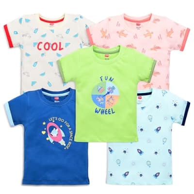 LuvLap Regular Cotton Baby T-Shirt Pack (Set of 3) — buy on Amazon India
