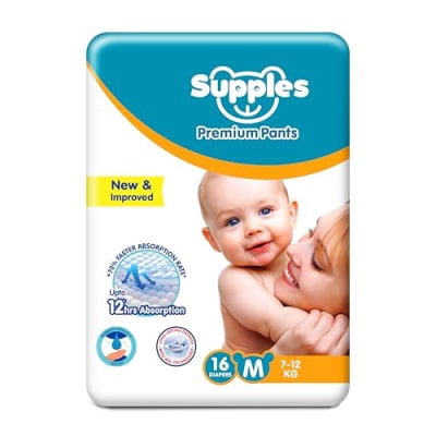 Supples Baby Pants Diaper Medium Size — buy on Amazon India