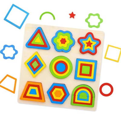 Toyshine Wooden Shape Sorter Puzzle — buy on Amazon India