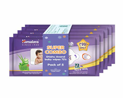 Himalaya Gentle Baby Wipes with Aloe Vera and Cucumber — buy on Amazon India