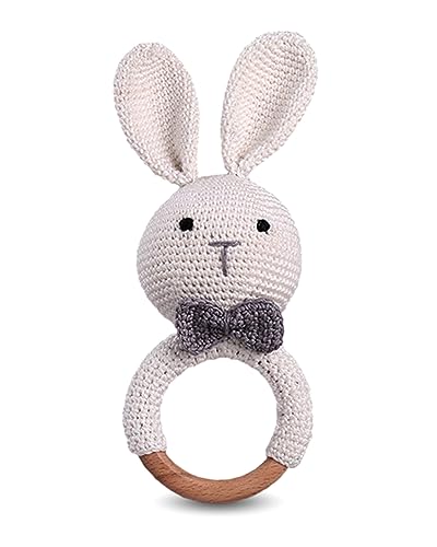 Skola Bunny Wooden Rattle Toy — buy on Amazon India