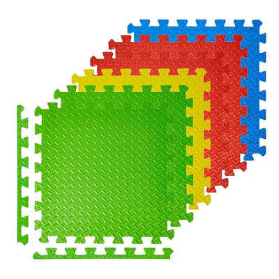 Amazon Basics Foam Play Mat 6-Piece Interlocking Tiles (30cm x 30cm) — buy on Amazon India