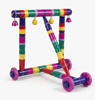 Sunbaby Premium Wooden Push Walker with Brake System — buy on Amazon India
