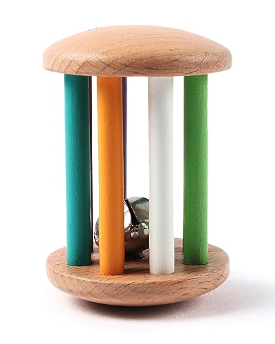Babysafety Wooden Rattle with Natural Finish BIS Certified — buy on Amazon India