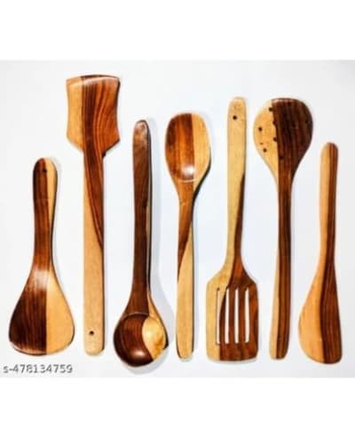 Wooden Spoon & Ladle Combo Pack (12 pieces) — buy on Amazon India
