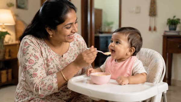 Oats Porridge Recipe for 7-Month-Old Baby: Traditional Indian Method with Cow's Milk & Ghee