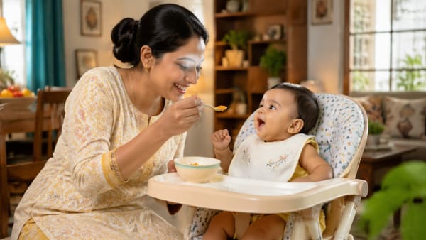 Mango Dal Khichdi Recipe for 9-12 Month Baby: Summer-Perfect & Pressure Cooker Easy