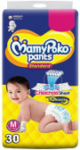 MamyPoko Pants Standard Diaper Size M (6-12 kg) - 80 Count