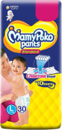 MamyPoko Pants Standard Diaper Size L (9-14 kg) - 72 Count
