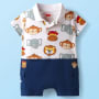 FirstCry Premium Cotton Rompers for Baby (Pack of 3, 0-6 Months)
