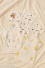 Ben&Jonah 100% Organic Cotton Newborn Jhabla/Vest Pack of 3