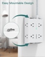 Cordless Surge Protector Power Strip (4 outlets, 2 USB)