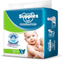 Supples Bamboo Diapers - Pants, Size Large (12-17 kg), Pack of 22