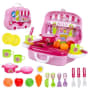Toyshine Wooden Play Kitchen Set with Stove & Sink