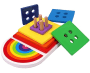 Toyshine Rainbow Stacking Cups