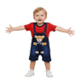 Babyhug Denim Style Baby Dungarees with Adjustable Straps