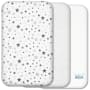 Mee Mee Organic Cotton Fitted Crib Sheets Set of 2 (White & Cream)