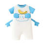 Hopscotch Organic Cotton-Polyester Blend Romper