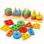 Toyshine Wooden Puzzles (Animals & Shapes Set)