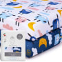 Babyhug Organic Cotton Fitted Crib Sheet (100% Cotton, 60x120cm)