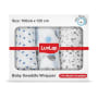 Babyhug 100% Cotton Muslin Wraps (Pack of 3)
