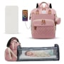 Mee Mee Diaper Bag with Waterproof Material and Insulated Bottle Holder