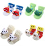 Teddy Baby Socks (Cotton Blend, Pack of 3)