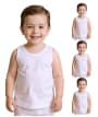 Tiny Organics Modal Cotton Blend Baby Vest Pack of 3