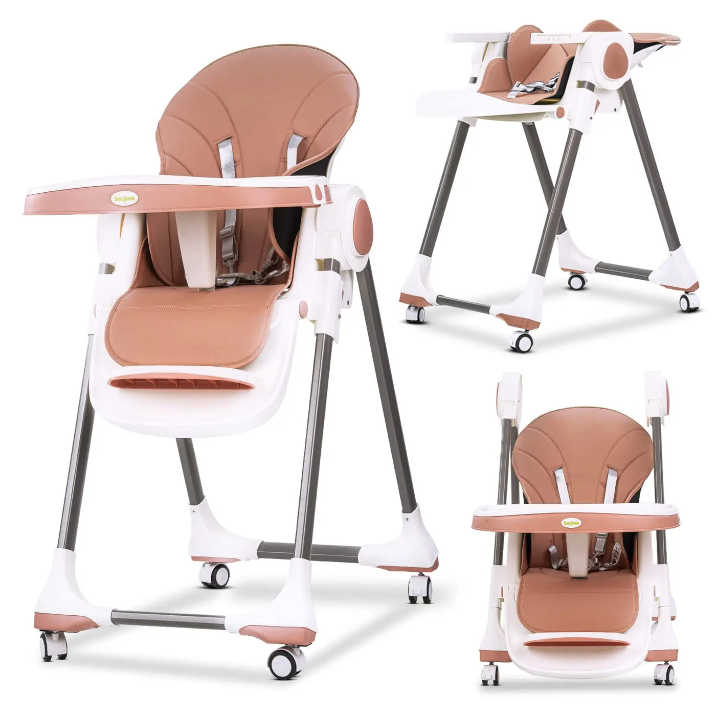 Baybee Foldable High Chair with Dishwasher Safe Tray