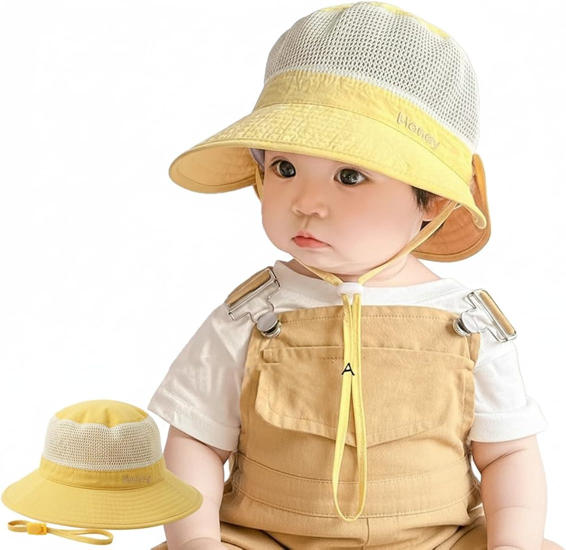 Zini & Zini Baby Sun Hat with Neck Flap and Ear Protection UPF 50+