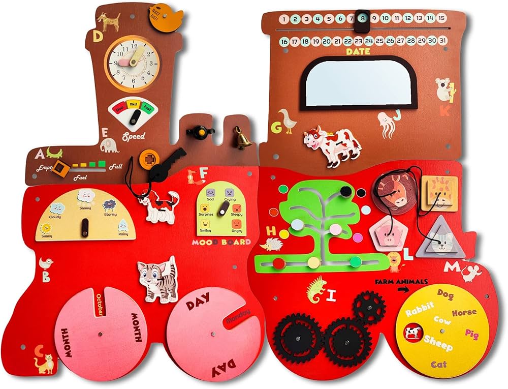 Smartivity Wooden Busy Board Activity Center