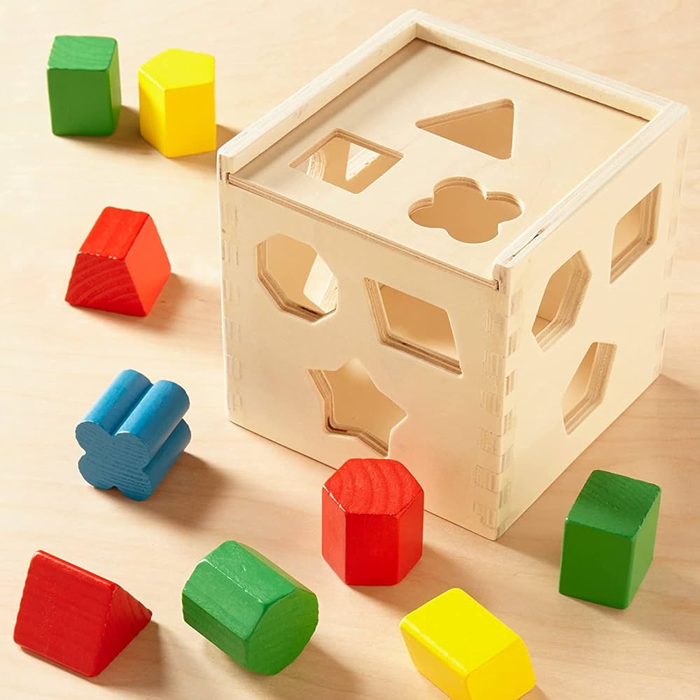 Kinder Creative Wooden Shape Sorter 3 Shapes