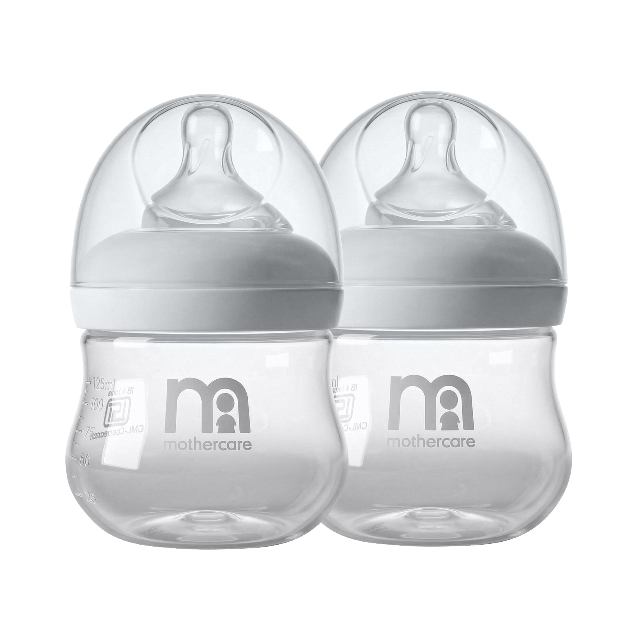 Mothercare InBetween Anti-Colic Baby Feeding Bottle with Slow Flow Nipple, 240ml