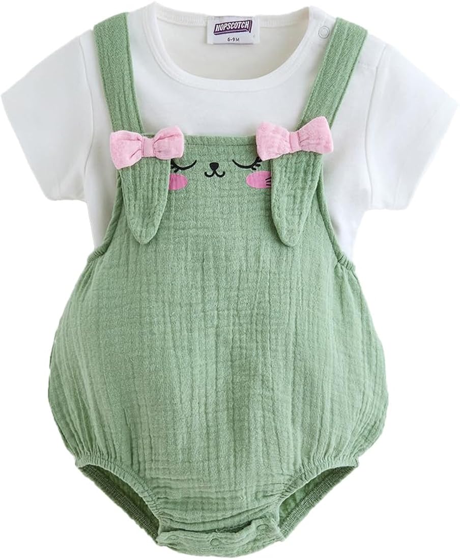 Hopscotch Muslin Cotton Sleepsuit with Zip