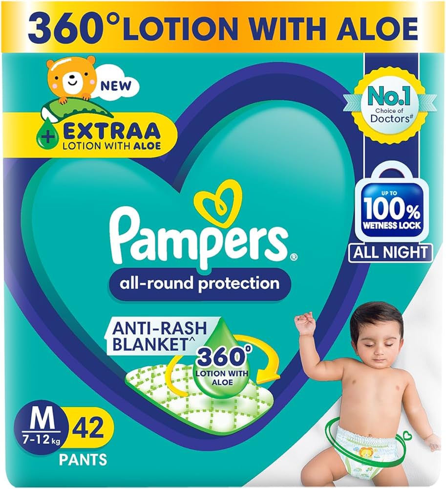 Pampers Pants Diapers - Medium Size, 46 Count