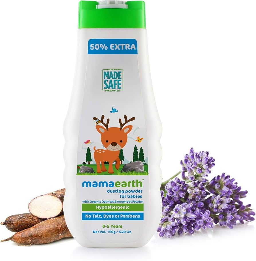 Mamaearth Talc-Free Organic Dusting Powder for Babies