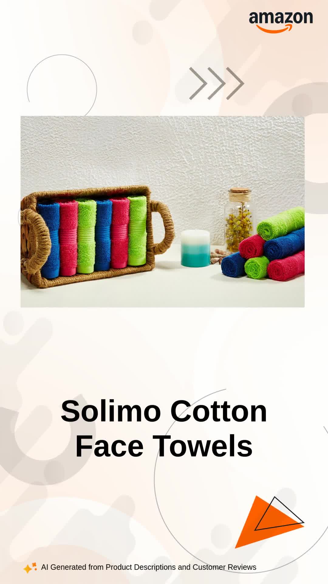 Amazon Brand - Solimo Cotton Muslin Washcloths for Baby