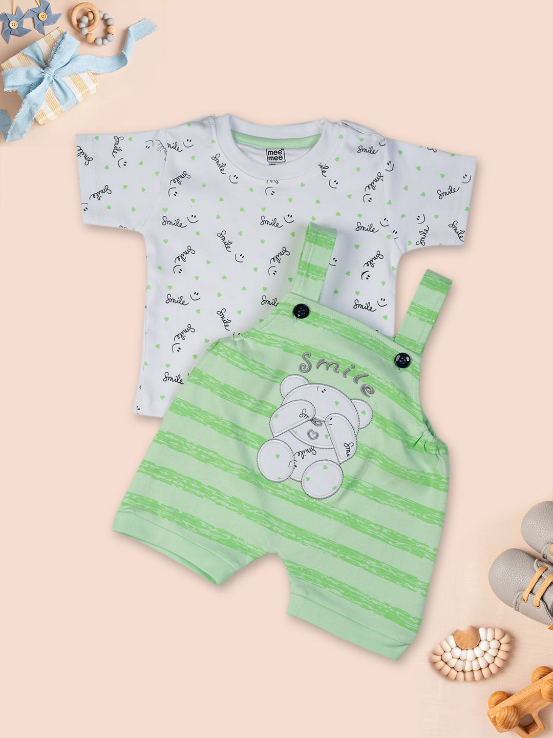Mee Mee Soft Cotton Romper Set - Pack of 5
