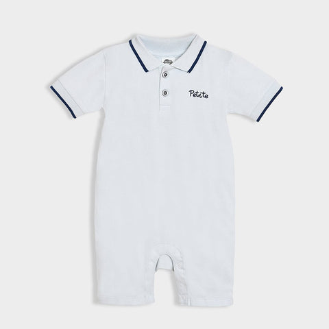 Miarcus Cotton Ribbed Envelope Neck Romper
