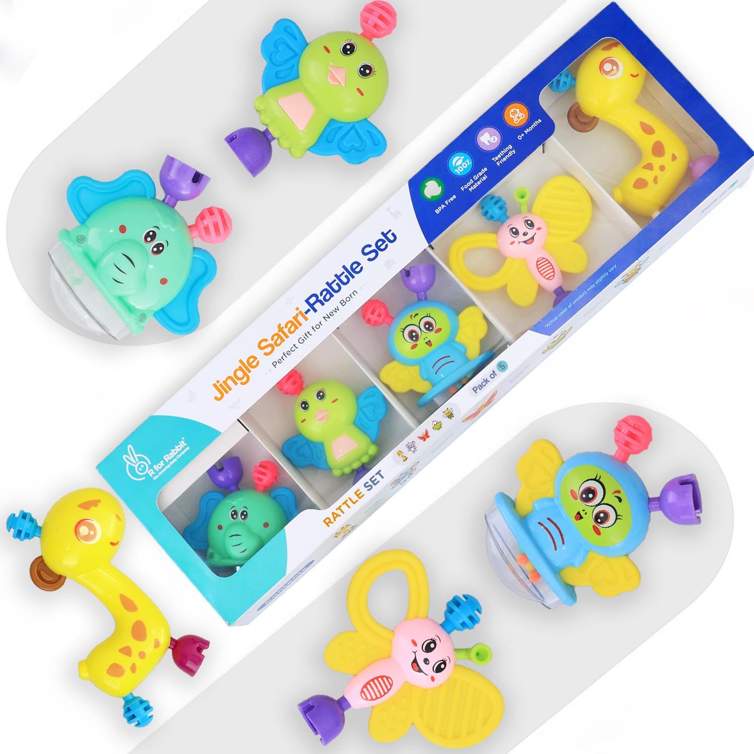 R for Rabbit Teether Rattle