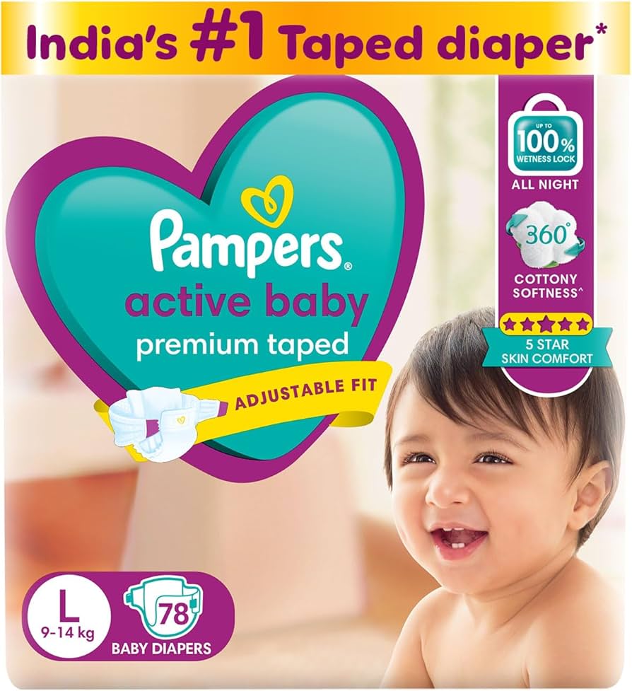 Pampers Active Baby Diaper Pants Large Size